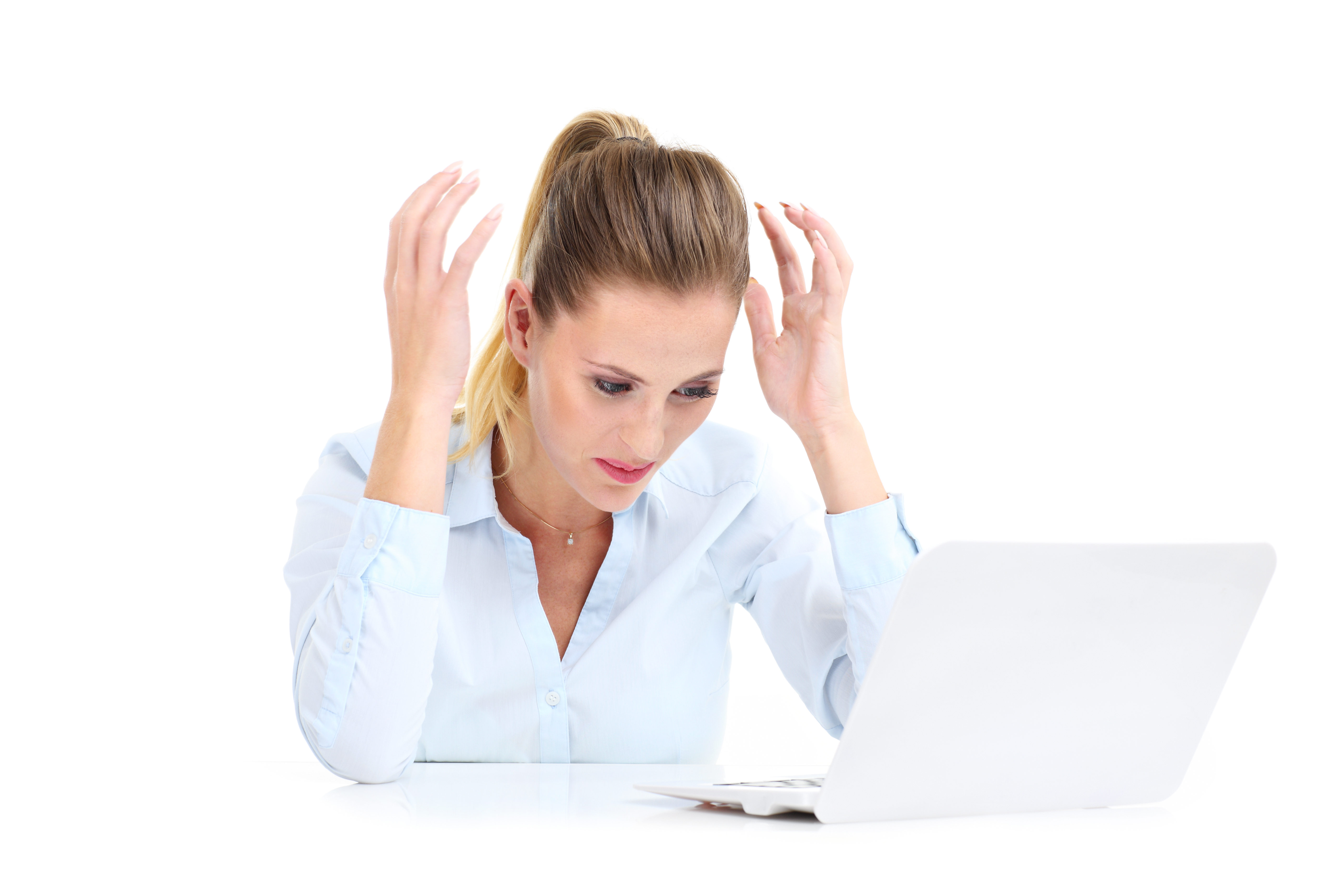 Business owner reviewing tax documents