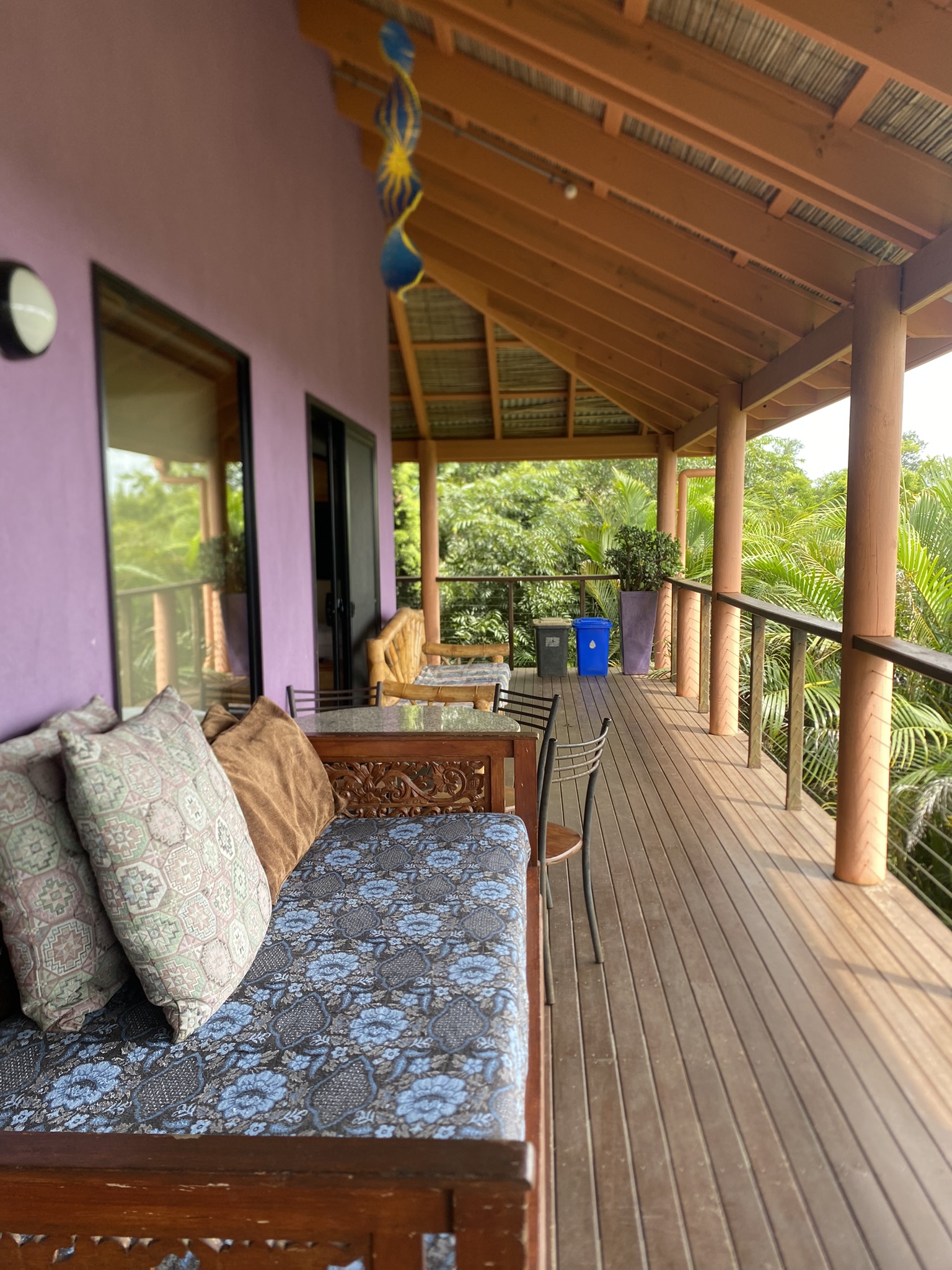 Close up of spiritual altar with crystals, candles and natural elements