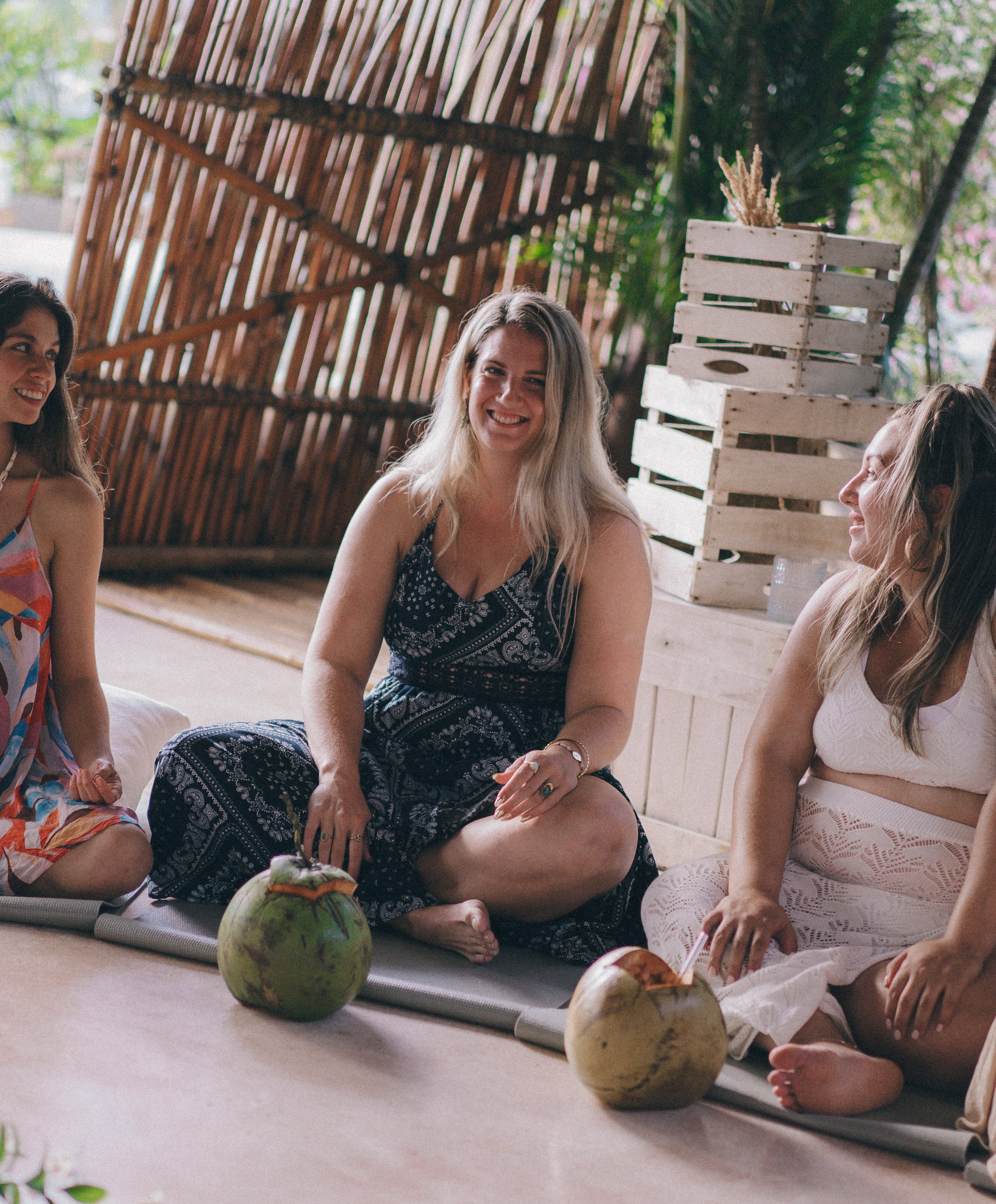 Beautiful sunset view over the retreat location landscape